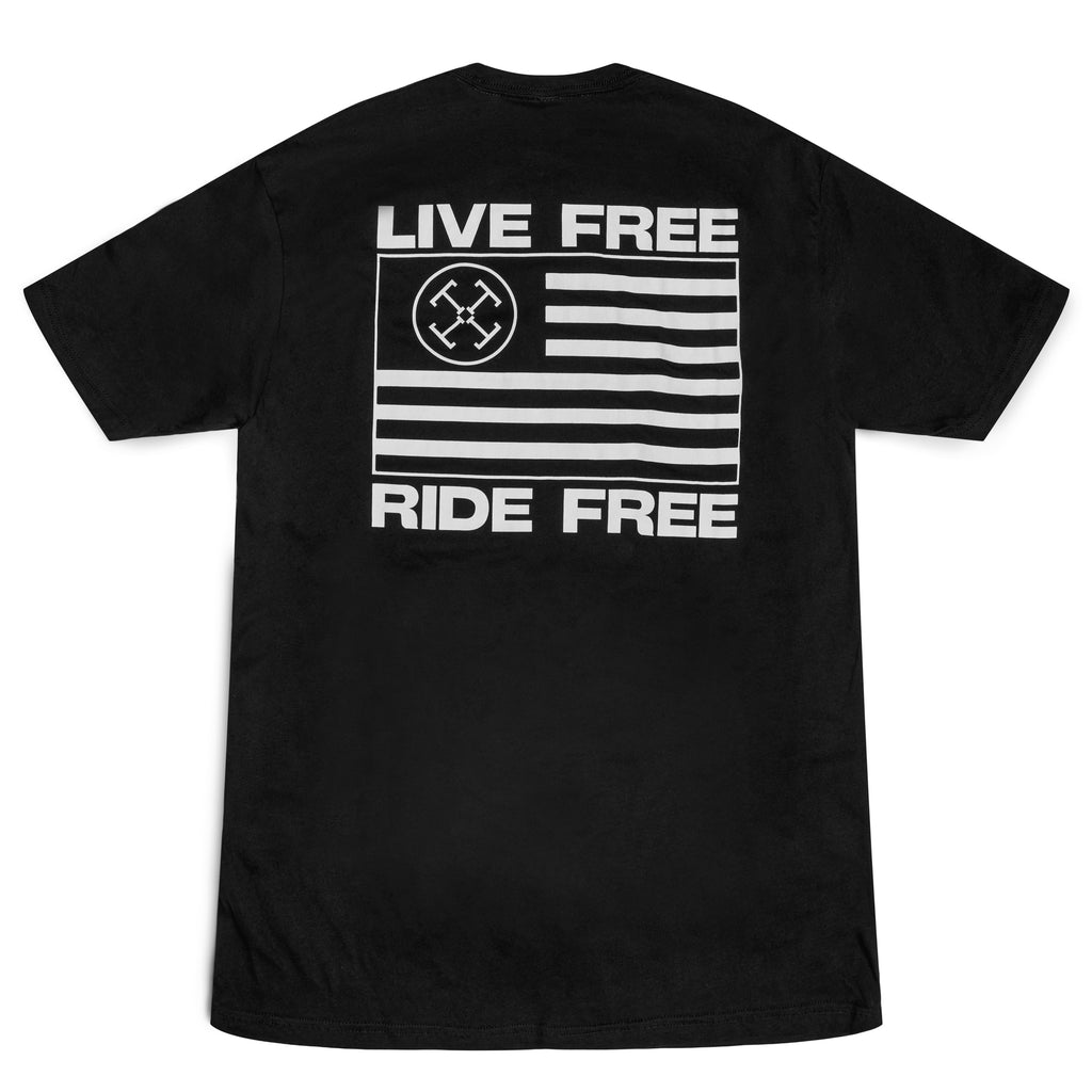 Live Free Ride Free TJ Brutal Customs Tee - T-Shirt
