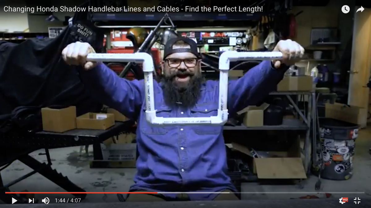 How to Change Honda Shadow Handlebar Lines and Cables (VIDEO)