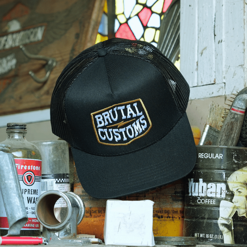 TJ Brutal Customs Badge of Honor Trucker Hat