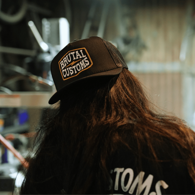 TJ Brutal Customs Badge of Honor Trucker Hat