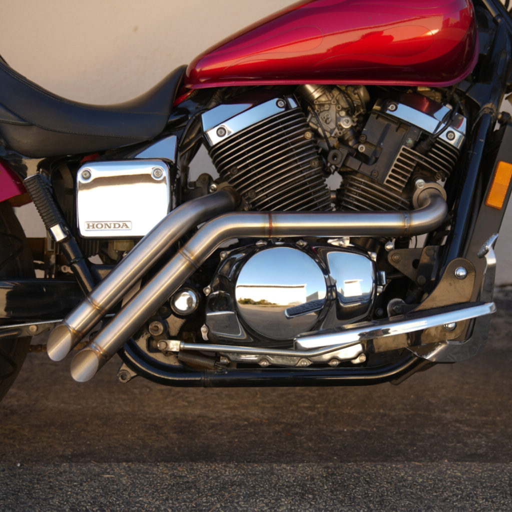 Backdraft Stainless Steel Exhaust - Honda VT750 Spirit, ACE, RS