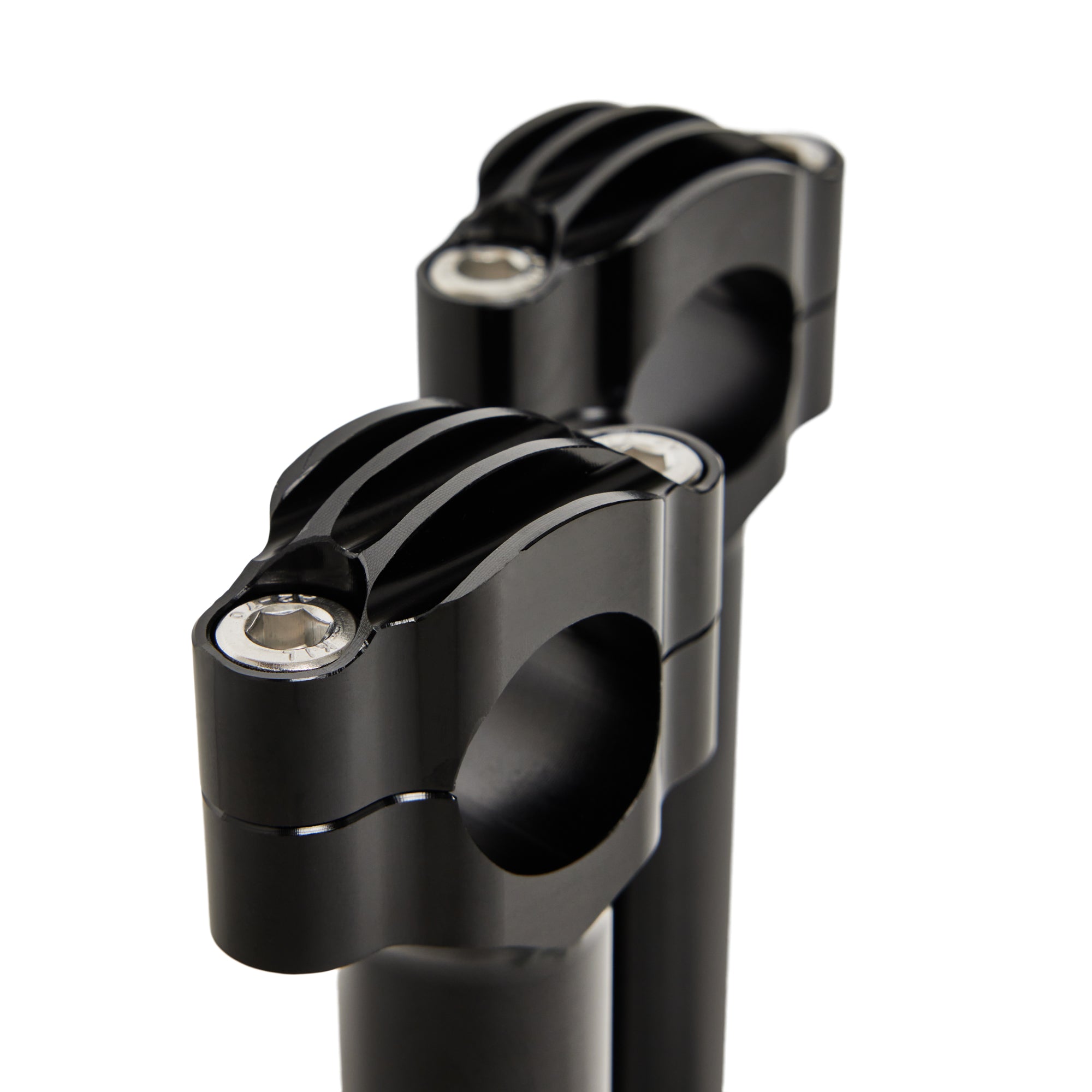 Finned Risers for Honda Shadows - Fits 1" Handlebars (2", 4" or 6" Rise)