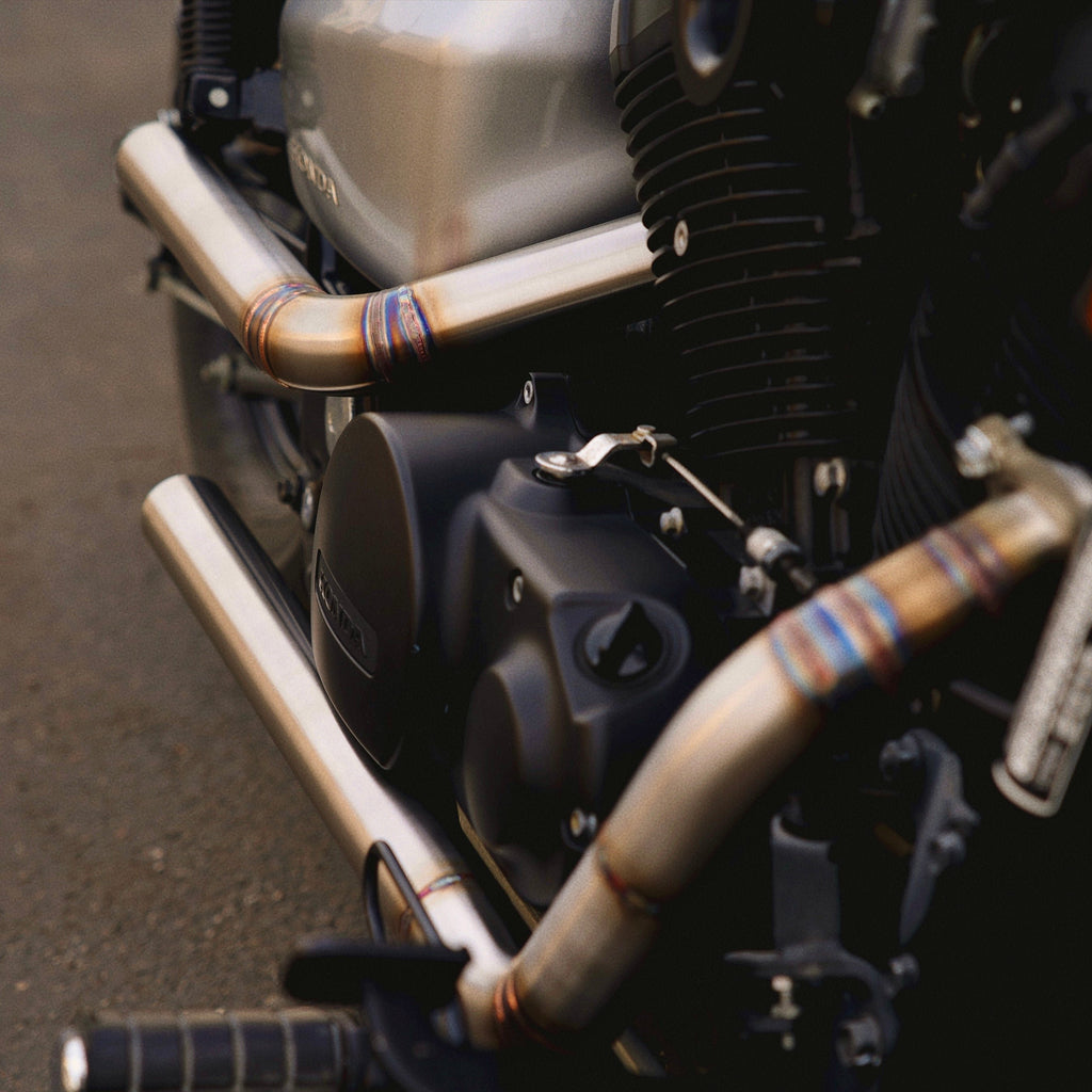 HI-LO Drag Stainless Steel Exhaust for Honda Shadow VT750 - 2004 & Newer Aero Phantom Spirit