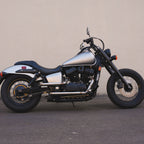 HI-LO Drag Stainless Steel Exhaust for Honda Shadow VT750 - 2004 & Newer Aero Phantom Spirit