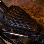 Libritor Mark I - Universal Solo Seat - Black Leather Padded - Diamond Stitch