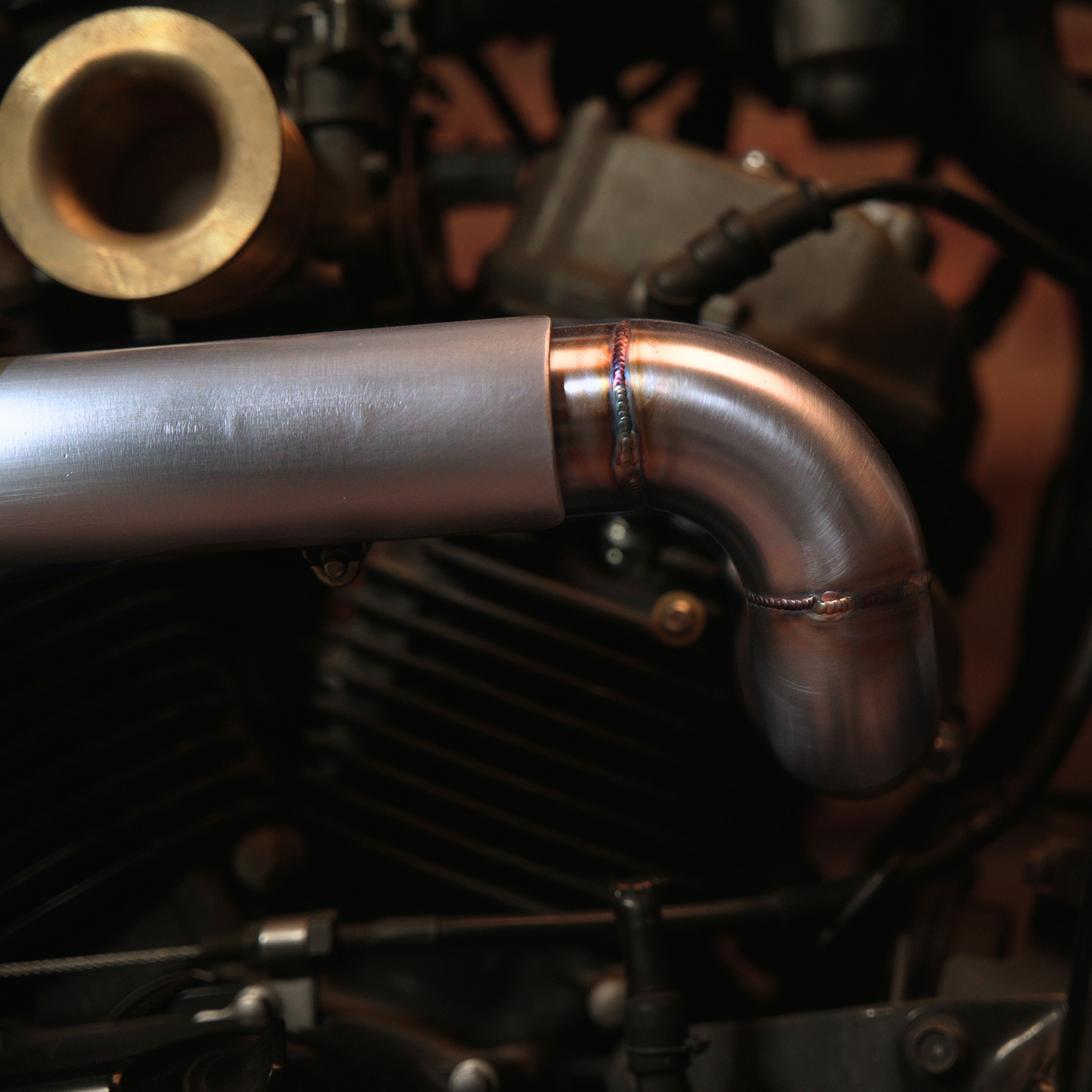 Lightning Rod Exhaust - Honda Shadow VT750 2004 & Newer Aero Phantom Spirit - Premium Stainless Series