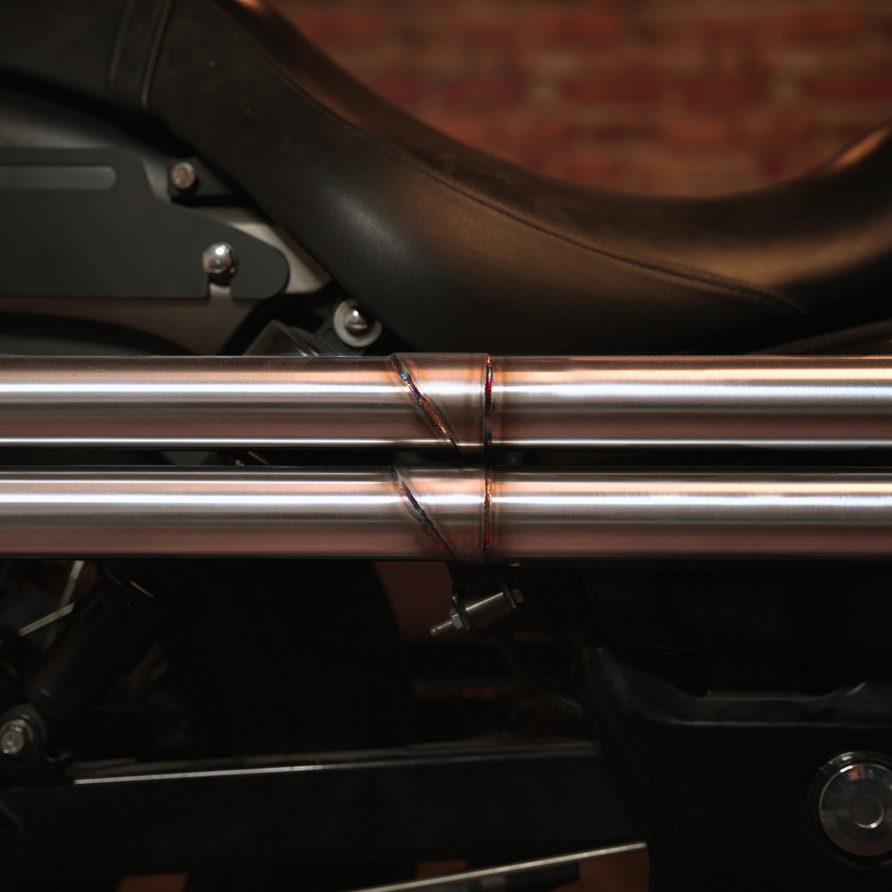 Lightning Rod Exhaust - Honda Shadow VT750 2004 & Newer Aero Phantom Spirit - Premium Stainless Series