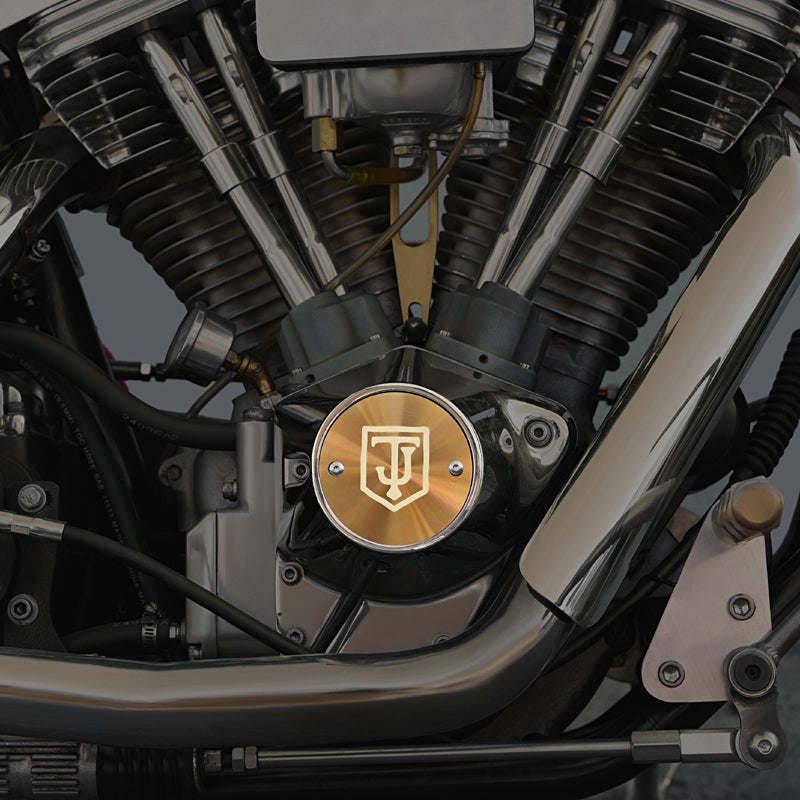 Points Cover for Big Twin Sportster Harley Davidson - Reversible Design