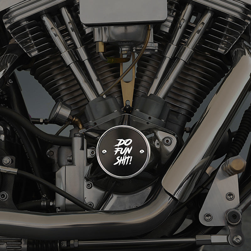 Points Cover for Big Twin Sportster Harley Davidson - Reversible Design