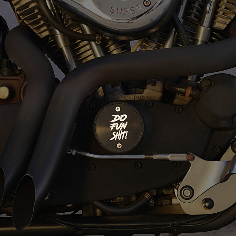 Points Cover for Big Twin Sportster Harley Davidson - Reversible Design