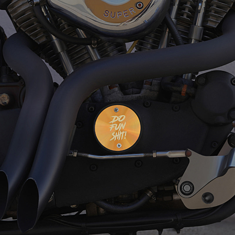 Points Cover for Big Twin Sportster Harley Davidson - Reversible Design