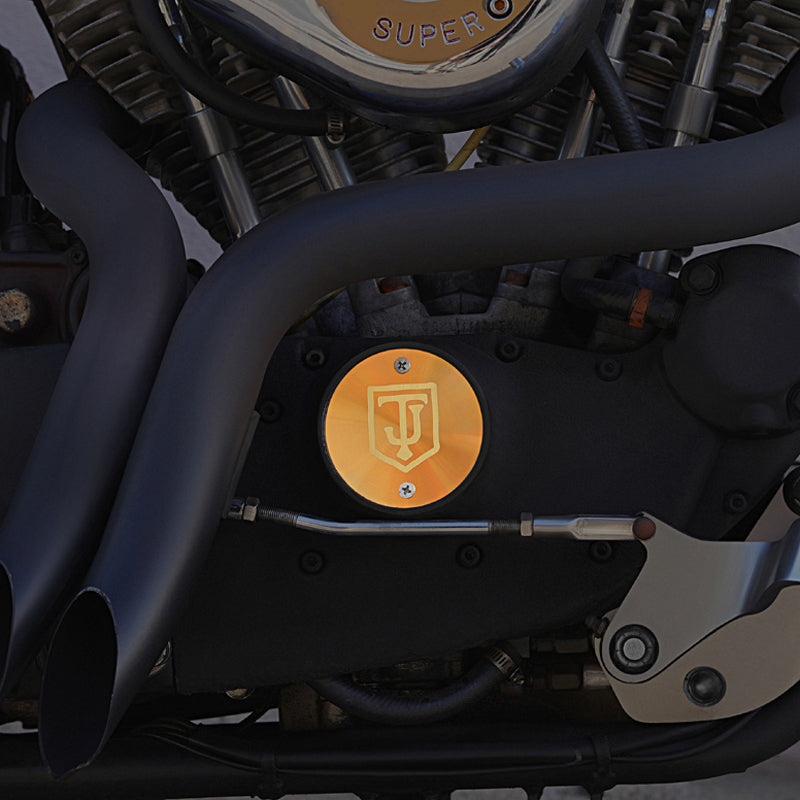 Points Cover for Big Twin Sportster Harley Davidson - Reversible Design