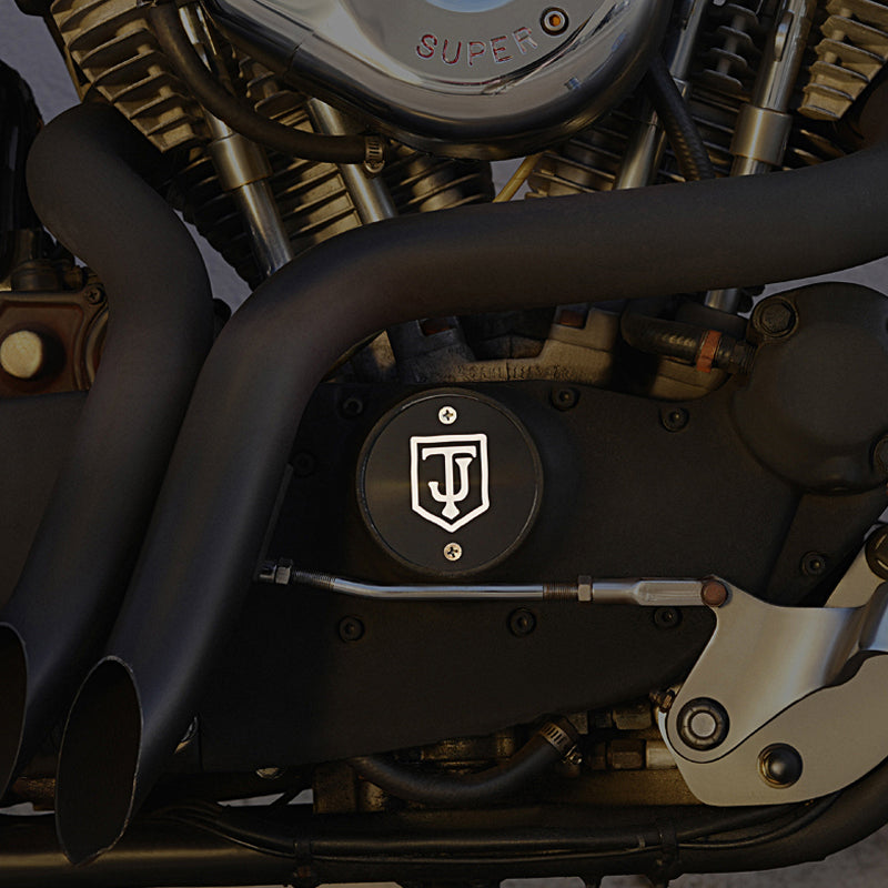 Points Cover for Big Twin Sportster Harley Davidson - Reversible Design