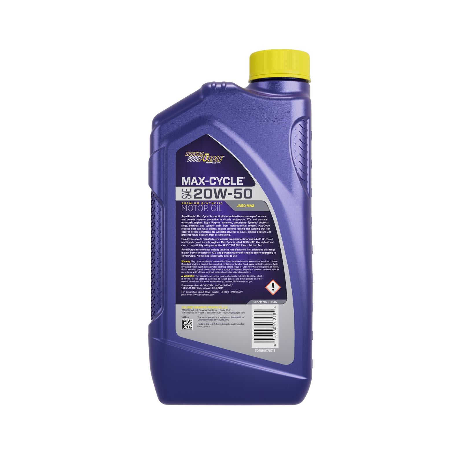 Royal Purple Max-Cycle 20W-50 Synthetic Motorcycle Oil (01316
