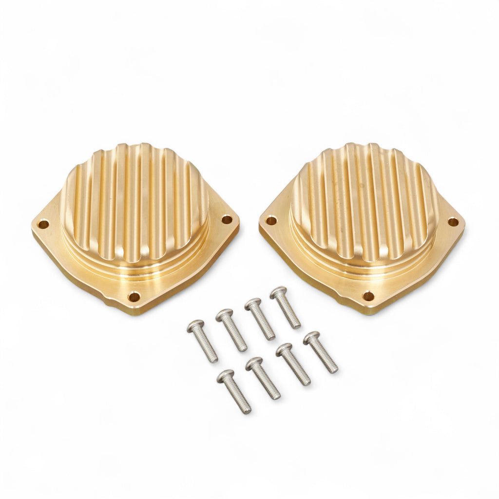 Finned Slide Covers for Honda Shadow VT600 and VT750