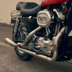 Stubby Can 2-1 Stainless Exhaust - Harley-Davidson Sportster (88-06)