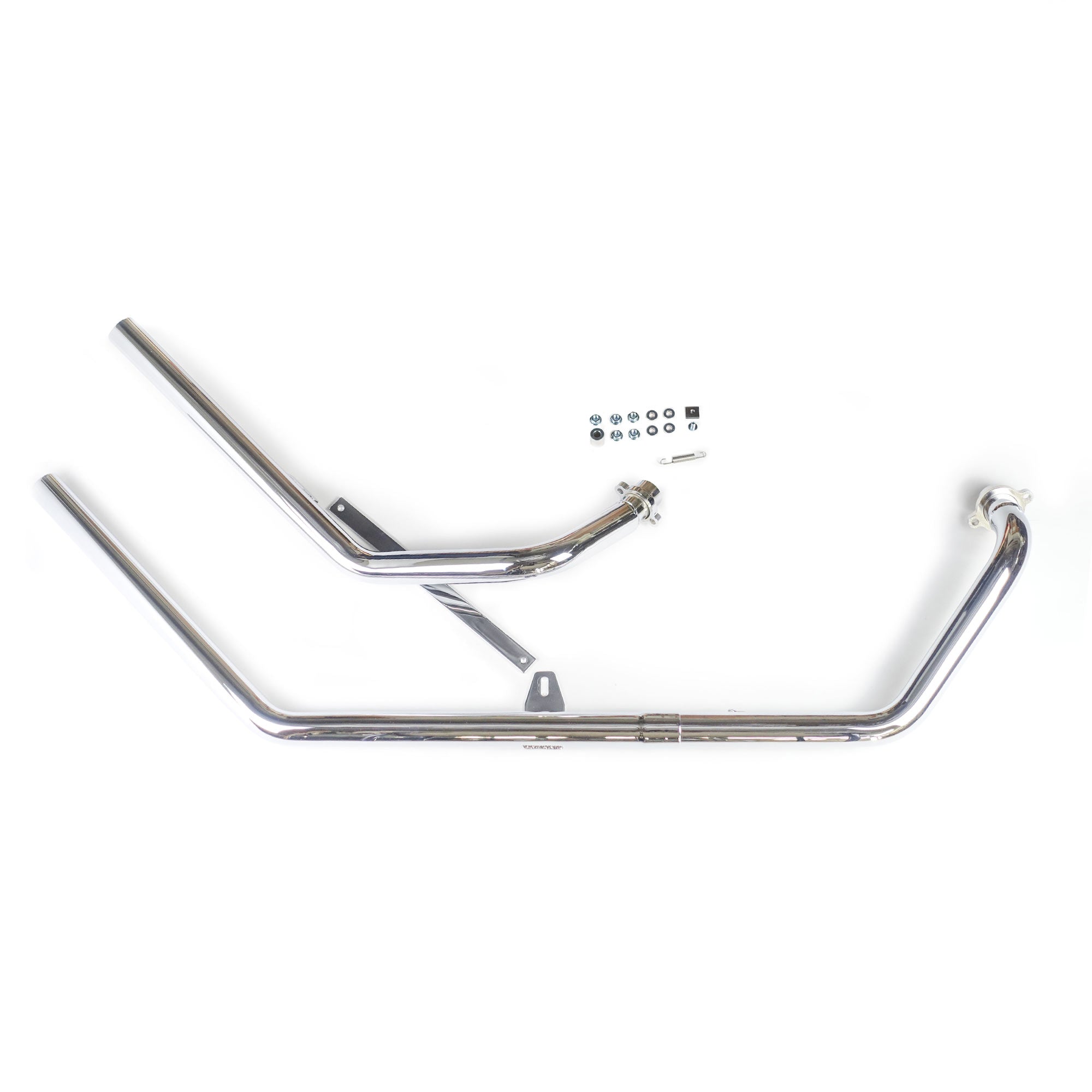 Wide Profile Upsweep Exhaust - Chrome - Fits Honda Shadow VT600