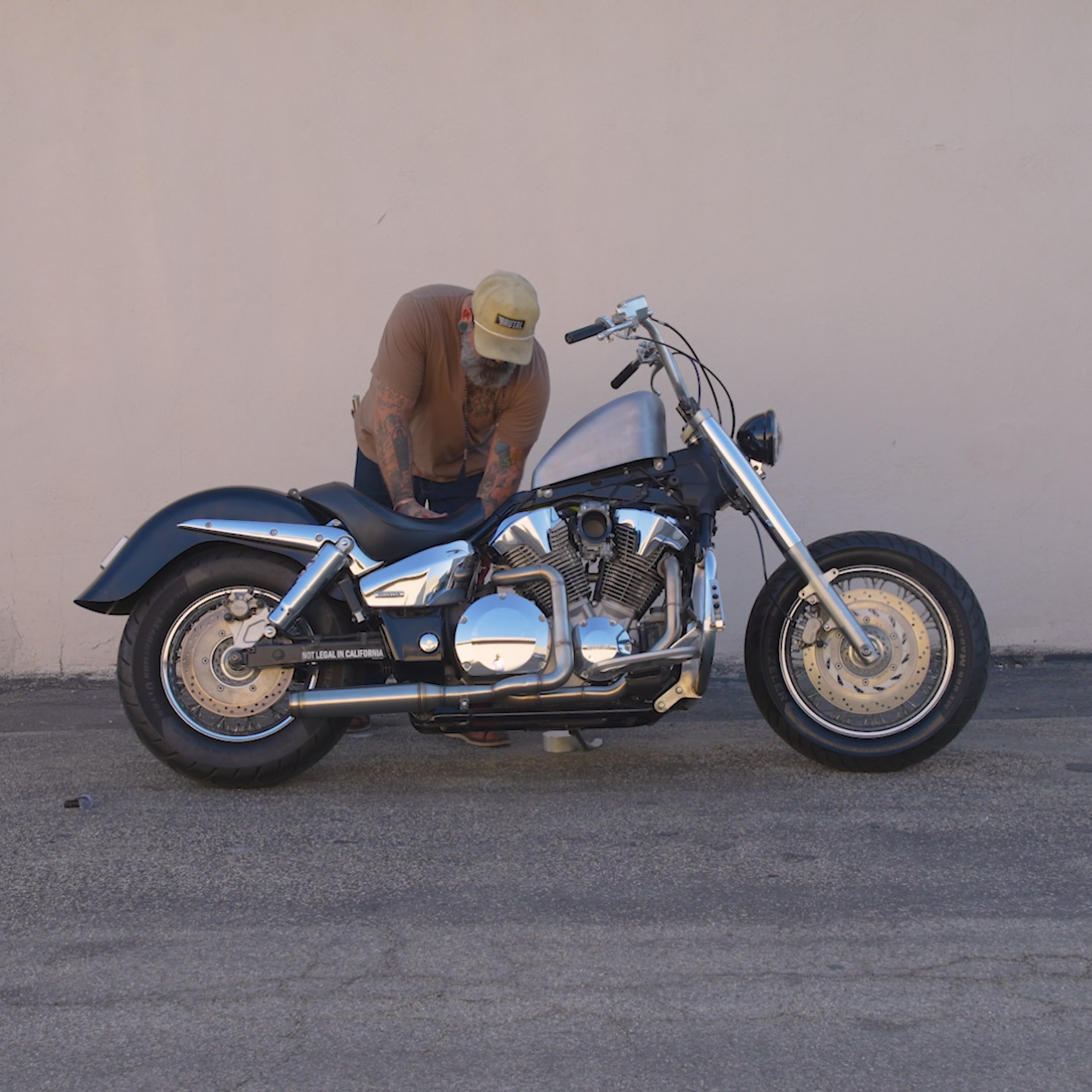 Brutal PRO 2-1 Performance Stainless Exhaust + Modular Muffler - Honda VTX1300