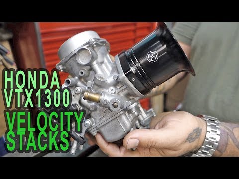 Velocity Stack for Honda VTX1300S, 1300C, 1300R - Single Carb