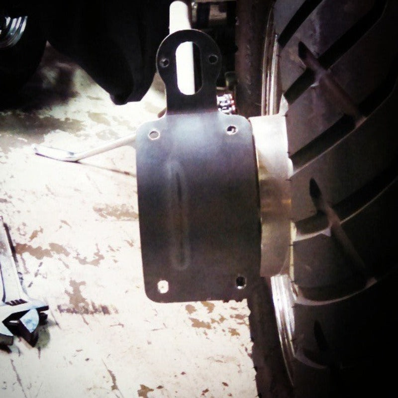 Slim Fit Vertical License Plate Bracket - Left Side