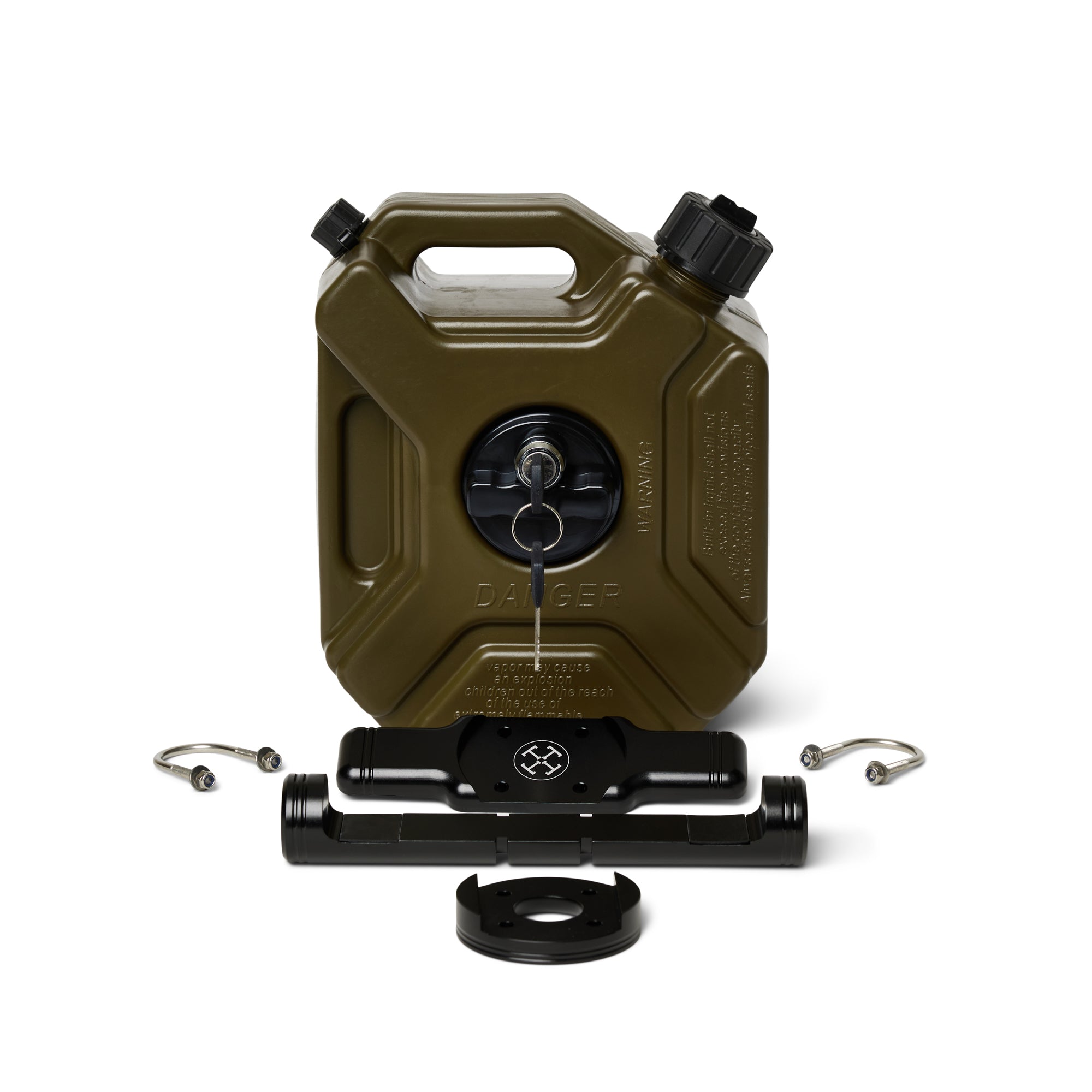 3L Lockable Jerry Can + Sissy Bar Mount