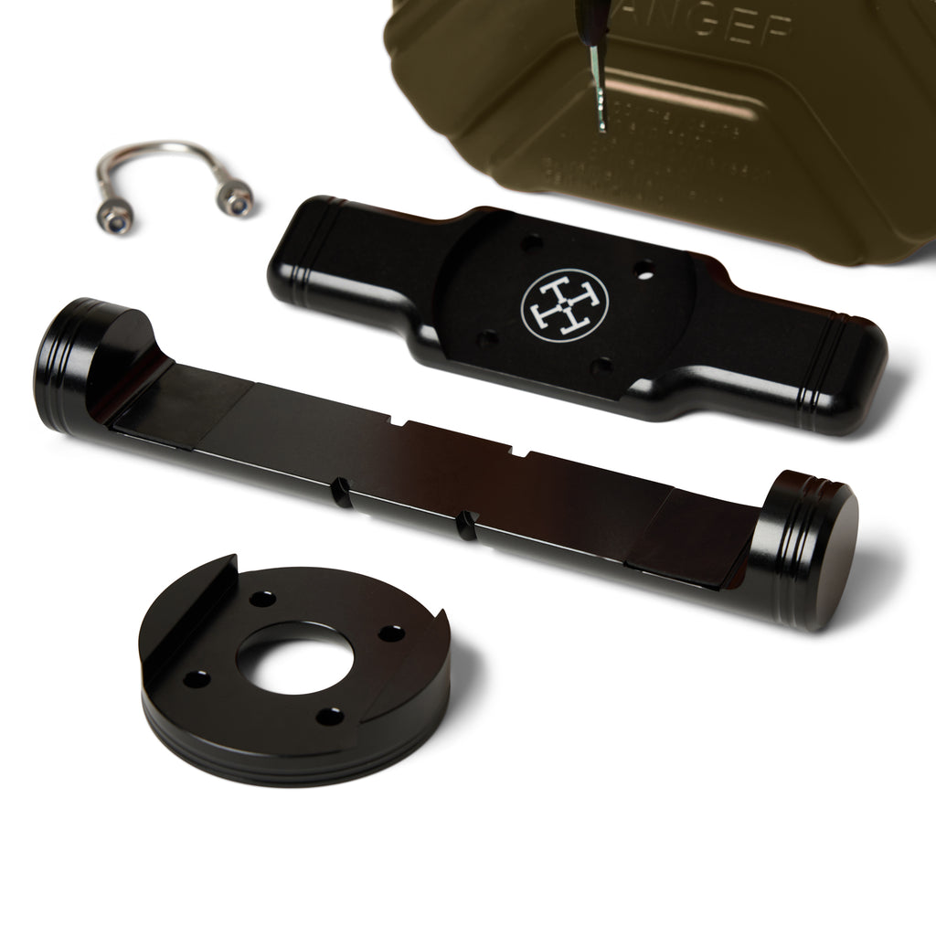 3L Lockable Jerry Can + Sissy Bar Mount