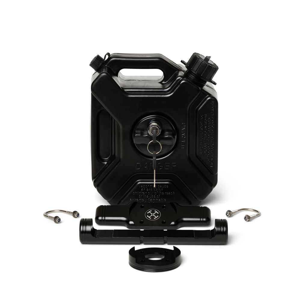 3L Lockable Jerry Can + Sissy Bar Mount