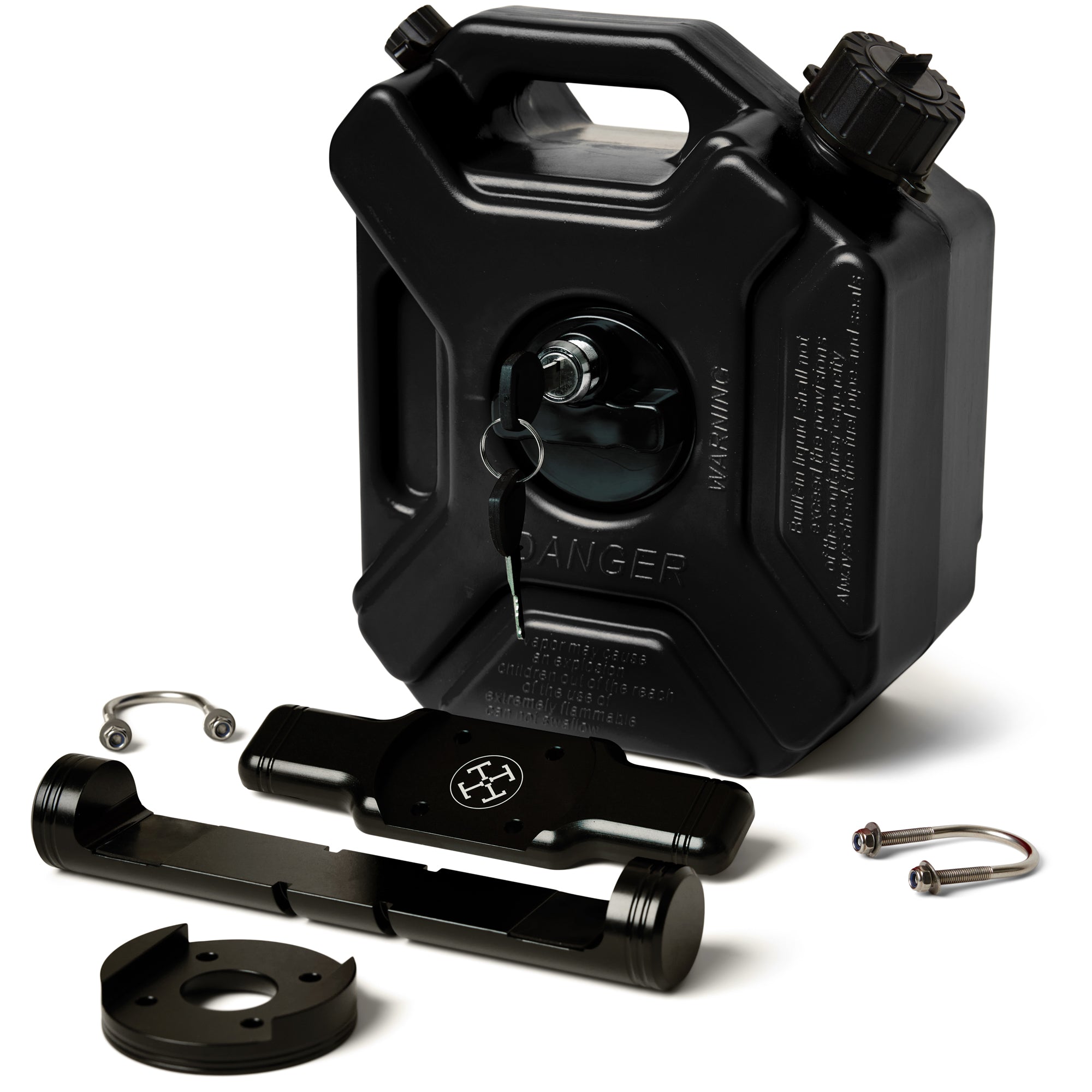 3L Lockable Jerry Can + Sissy Bar Mount
