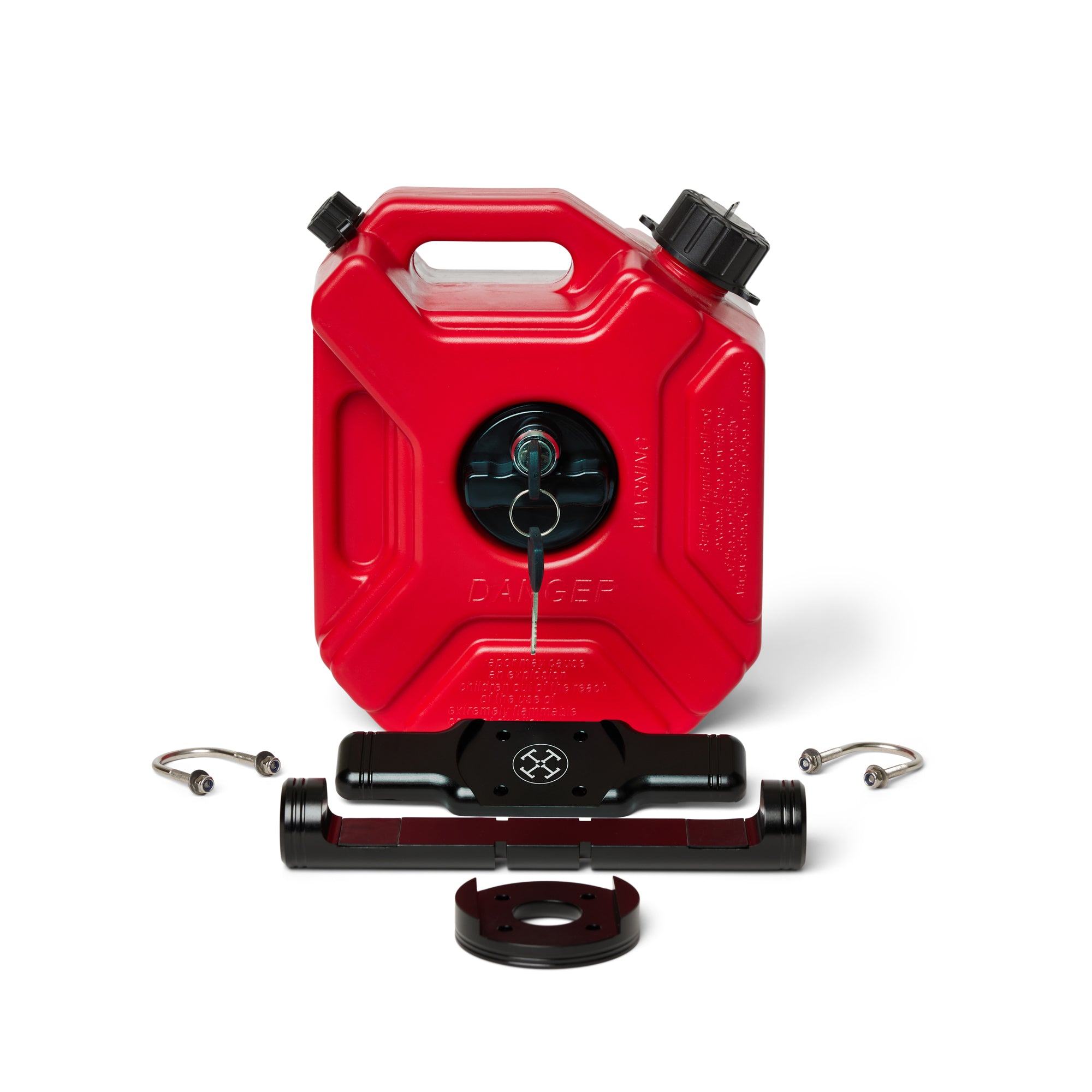3L Lockable Jerry Can + Sissy Bar Mount