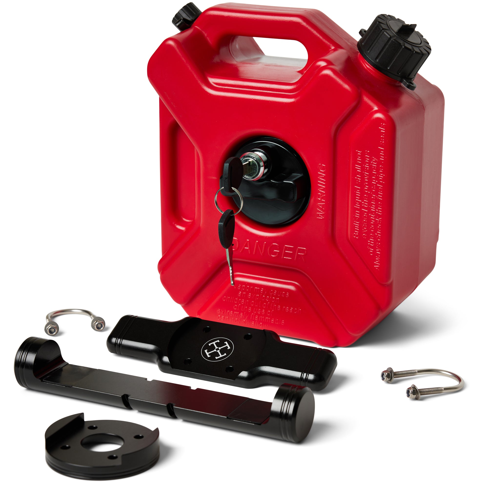 3L Lockable Jerry Can + Sissy Bar Mount
