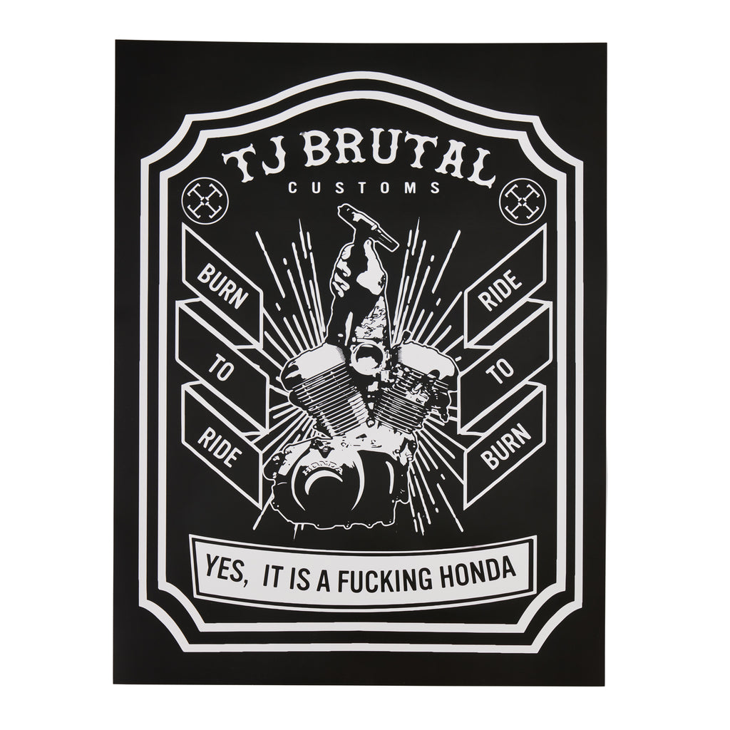 Burn to Ride Poster