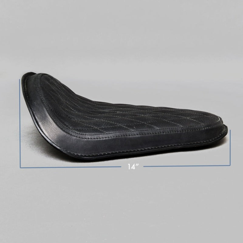 Libritor Mark I - Universal Solo Seat - Black Leather Padded - Diamond Stitch