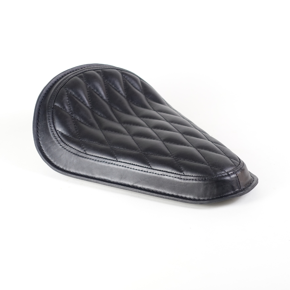 Libritor Mark I - Universal Solo Seat - Black Leather Padded - Diamond Stitch
