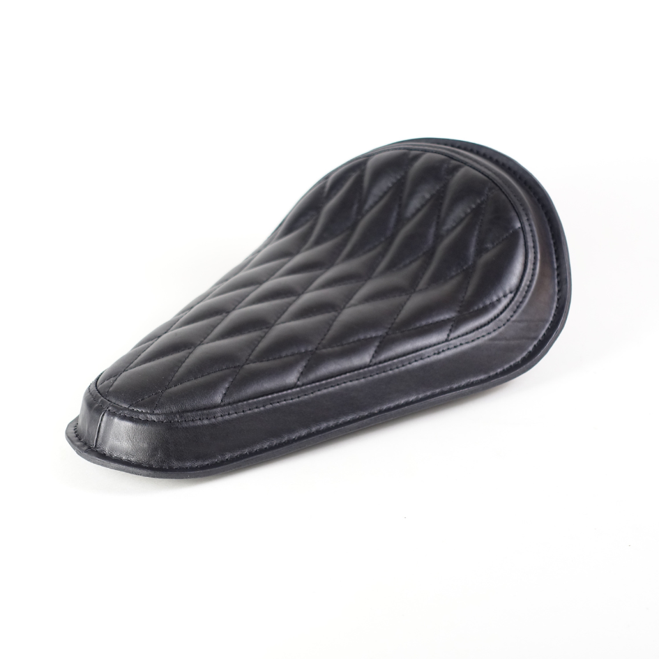 Libritor Mark I - Universal Solo Seat - Black Leather Padded - Diamond Stitch