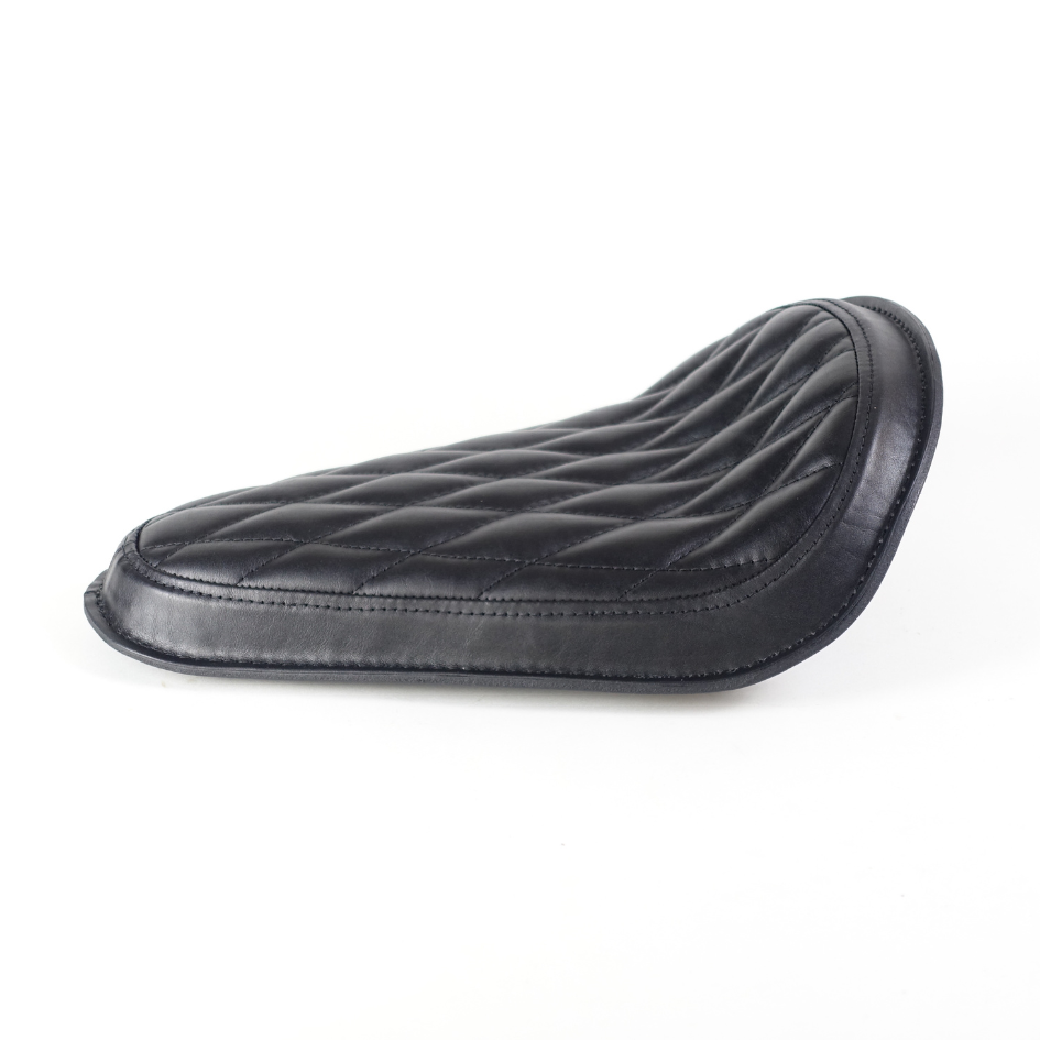 Libritor Mark I - Universal Solo Seat - Black Leather Padded - Diamond Stitch