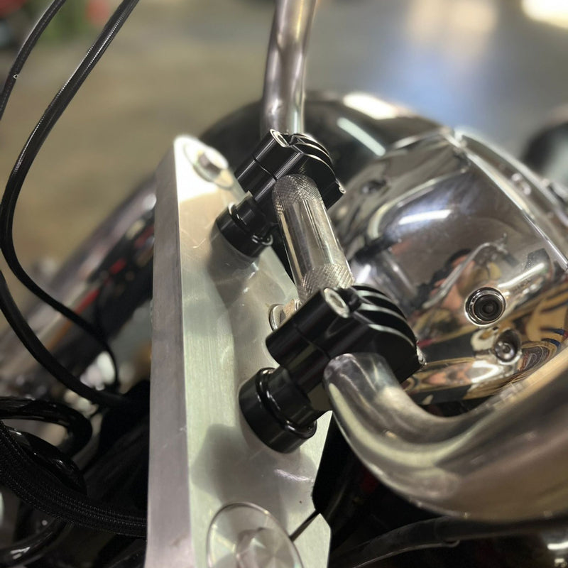 Finned Risers For 1" Handlebars - Fits VTX1300 All Years