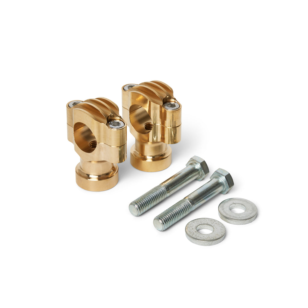 Finned Risers for Honda Shadows - Fits 1" Handlebars (2", 4" or 6" Rise)
