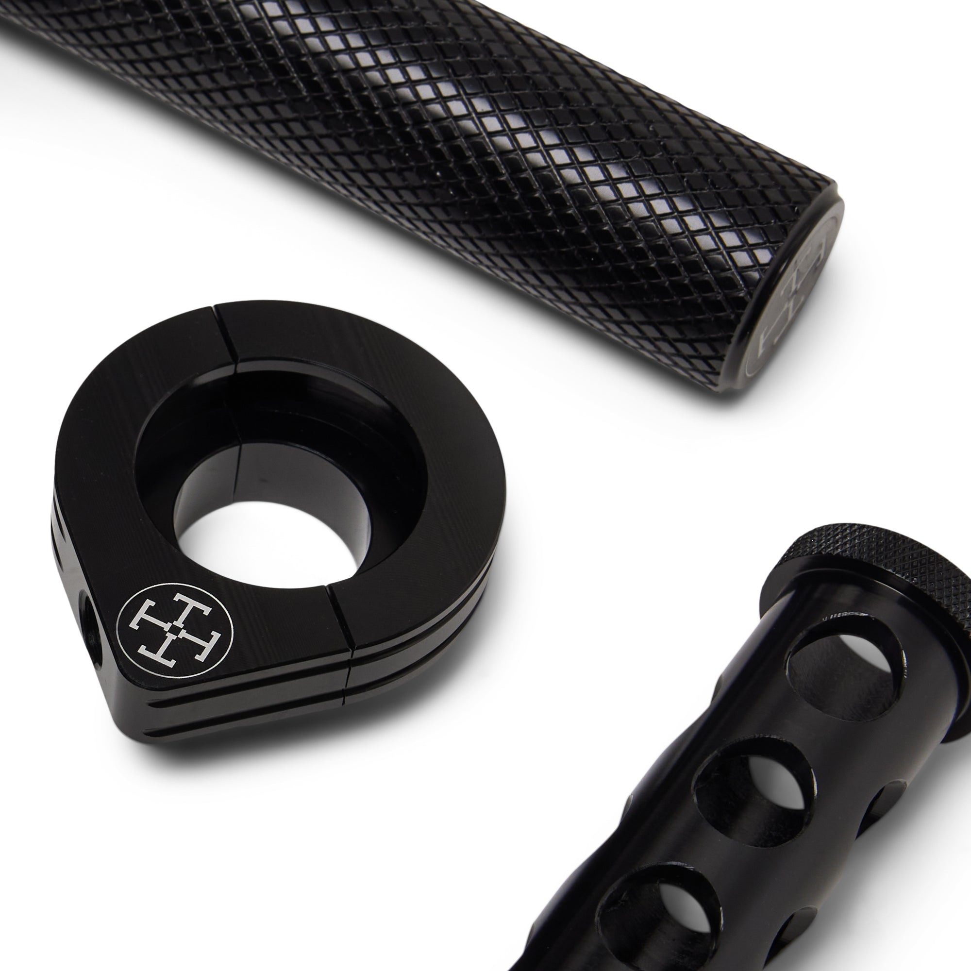 THE BLACK BOX - Complete Controls Kit - Grips, Pegs, Shifter, Brake Peg, Throttle Assembly & Carb Shield