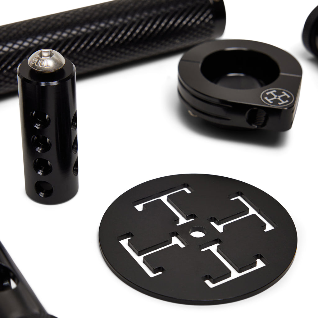 THE BLACK BOX - Complete Controls Kit - Grips, Pegs, Shifter, Brake Peg, Throttle Assembly & Carb Shield