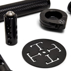 THE BLACK BOX - Complete Controls Kit - Grips, Pegs, Shifter, Brake Peg, Throttle Assembly & Carb Shield