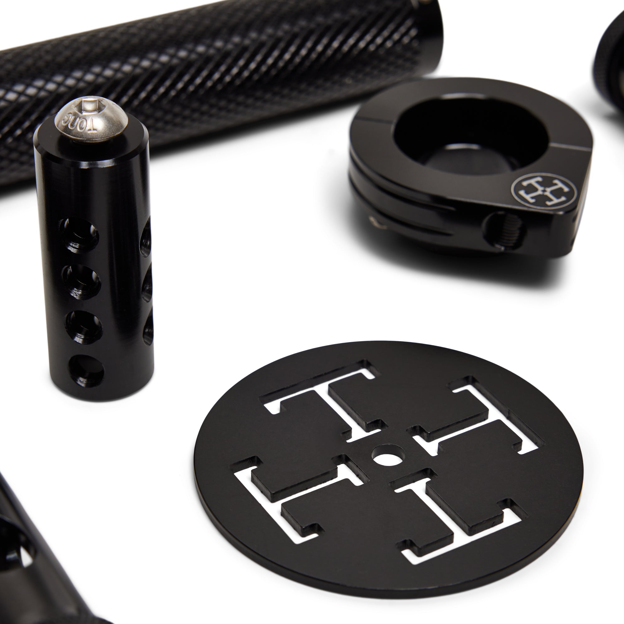 THE BLACK BOX - Complete Controls Kit - Grips, Pegs, Shifter, Brake Peg, Throttle Assembly & Carb Shield