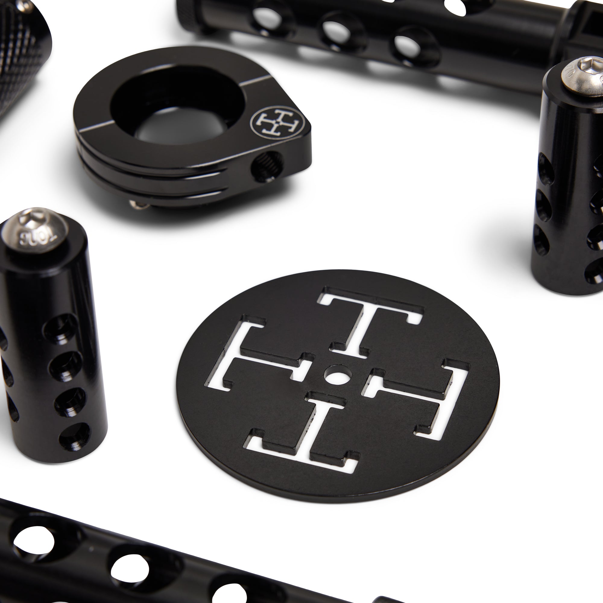 THE BLACK BOX - Complete Controls Kit - Grips, Pegs, Shifter, Brake Peg, Throttle Assembly & Carb Shield