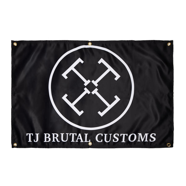 TJ Brutal Customs Wall Flag